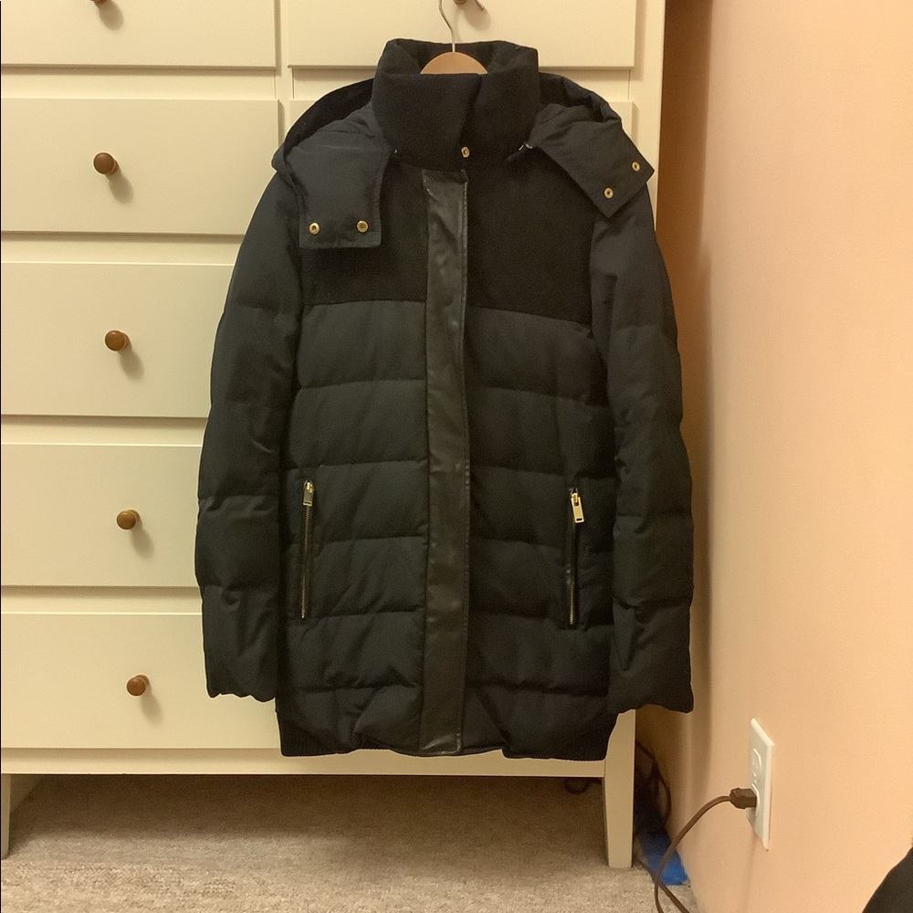 Zara Navy Down Jacket